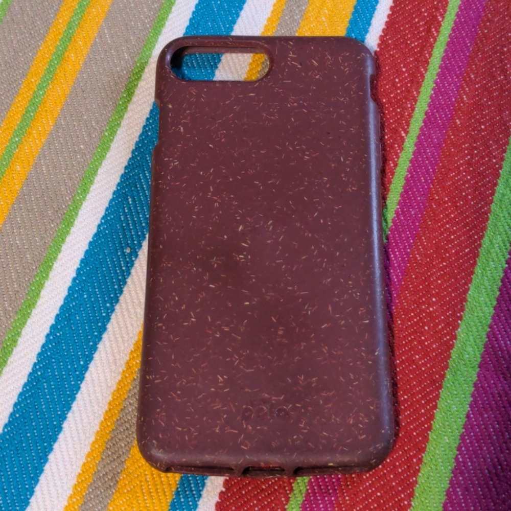 Compostable Maroon iPhone 7 Plus case